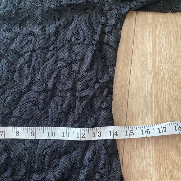 Velvet by Graham and Spencer Womens Black Floral Lace Lined Mini Dress Size S - Picture 6 of 8